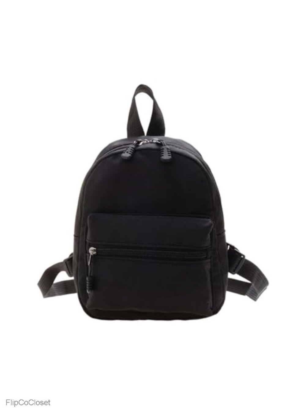 Small Mini Backpack for Women Cute Nylon Casual Daypack with 2 Pockets Earphone
